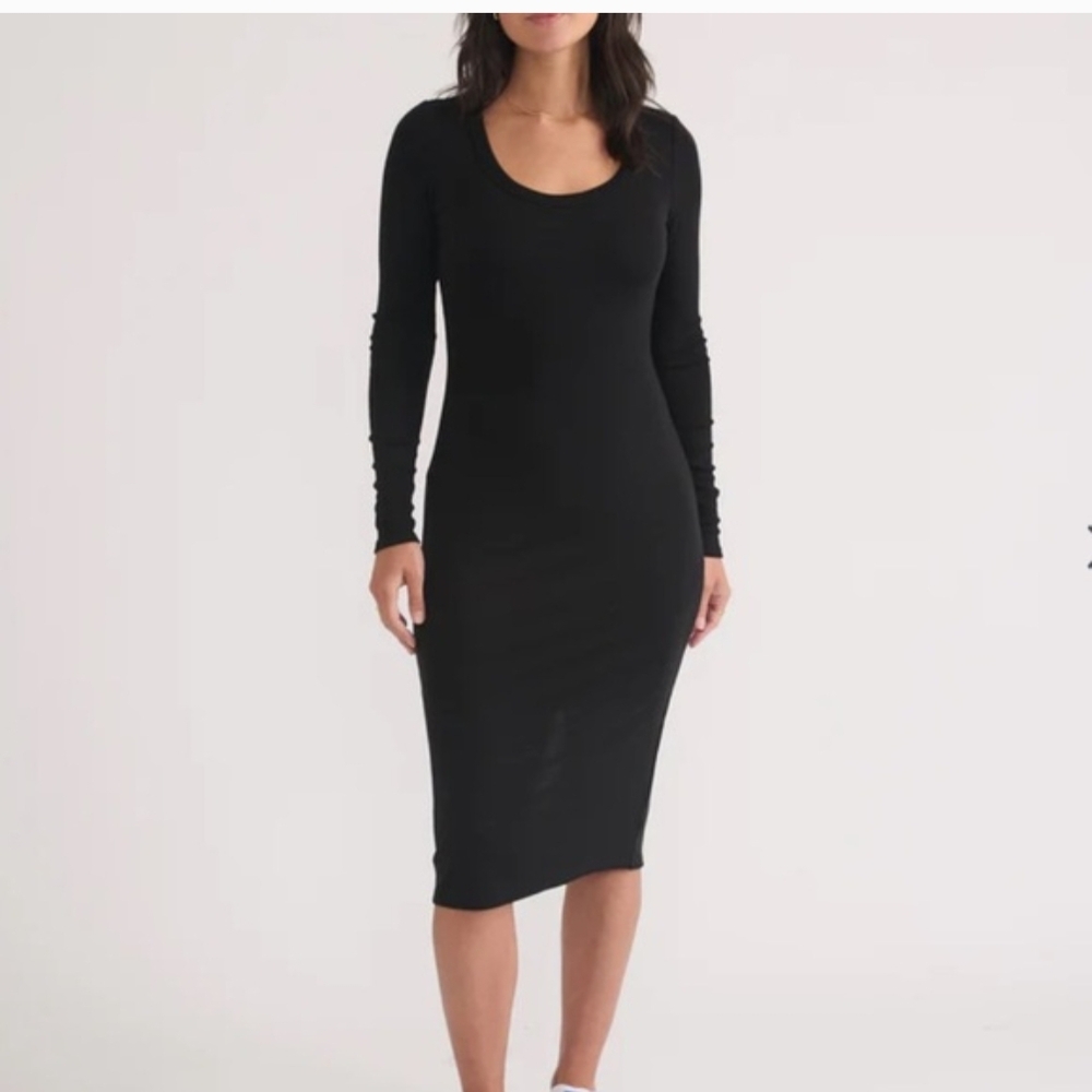 Marine Layer Lexi Ribbed Midi - Picture 3 of 7